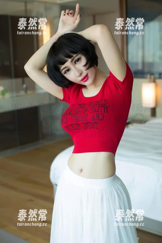 UGirls尤果网 - 若彤BOOMBOOM短裤论文：一场关于腿部线条的审美争论，竟是这样拍出来的照片？